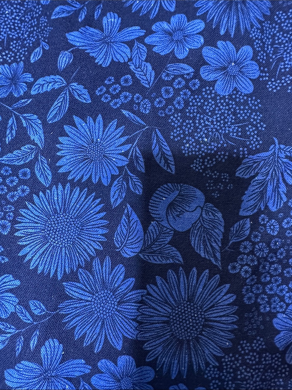 Hyacinth House Cobalt Blue Dahlia Floral Catie Dress SzXL New - Picture 10 of 10